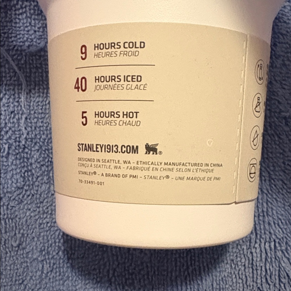 Stanley White Insulated Tumbler with Handle - Picture 4 of 6